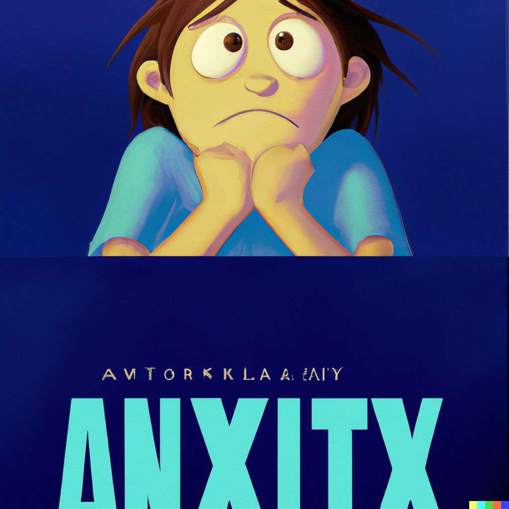 a representation of anxiety, promotional poster for a Disney movie